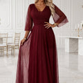 Aurora Flutter Maxi - Burgundy