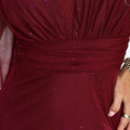 Aurora Flutter Maxi - Burgundy