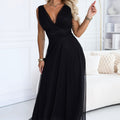 Serene Chiffon Maxi - Black