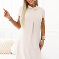 Prim Collared Midi - White
