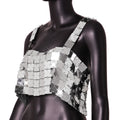 Women Exquisite Patchwork Acrylic Paillette Top