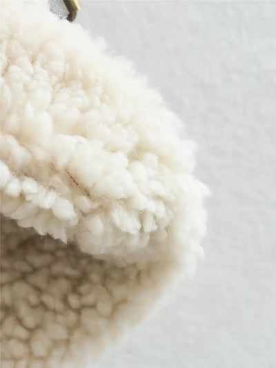 Ivory Shearling Vest