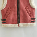 Ivory Shearling Vest
