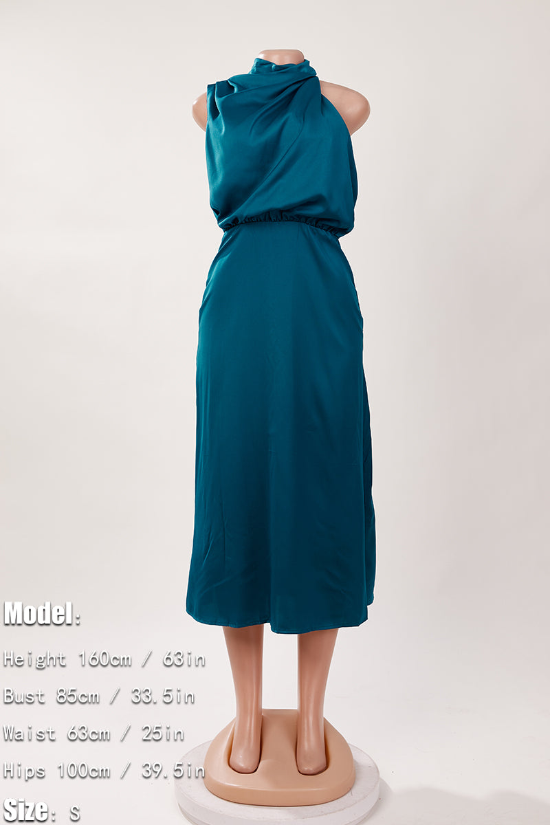 Elegance Knit Dress - Crystal Teal