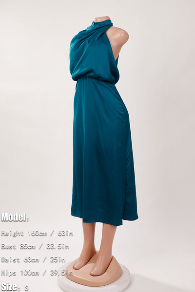 Elegance Knit Dress - Crystal Teal