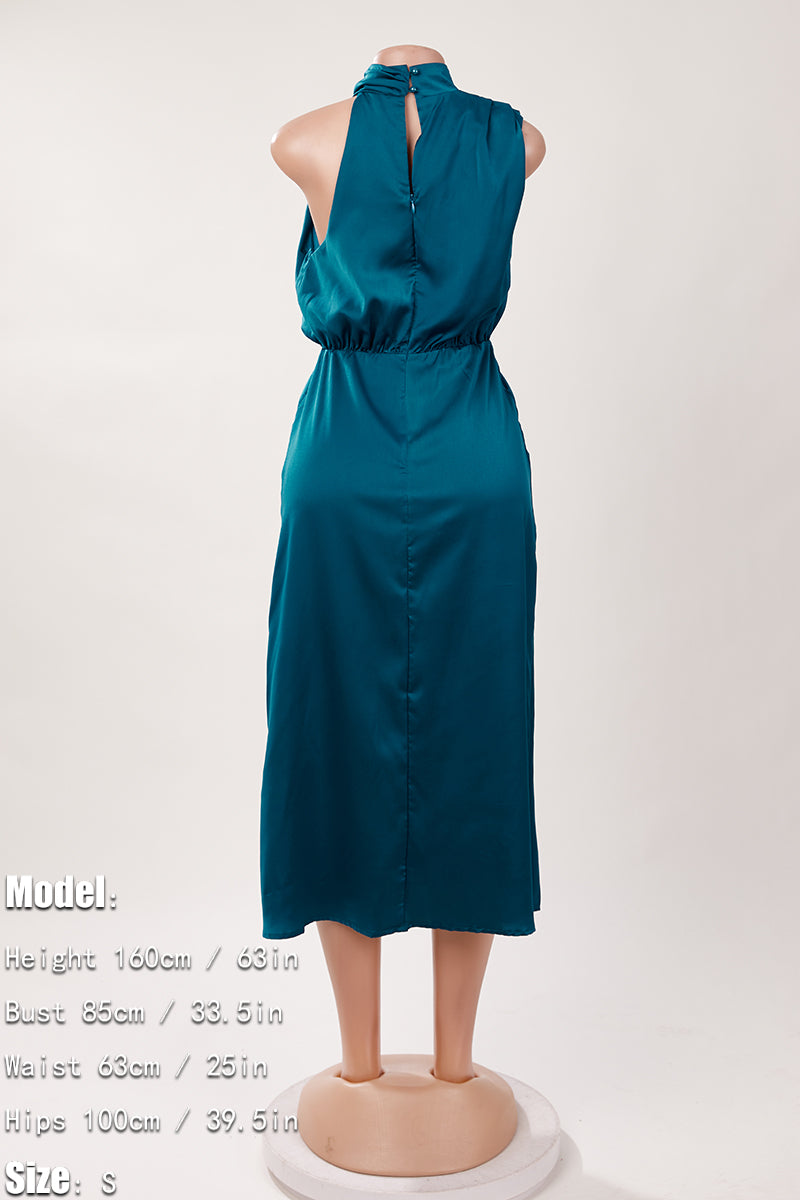 Elegance Knit Dress - Crystal Teal