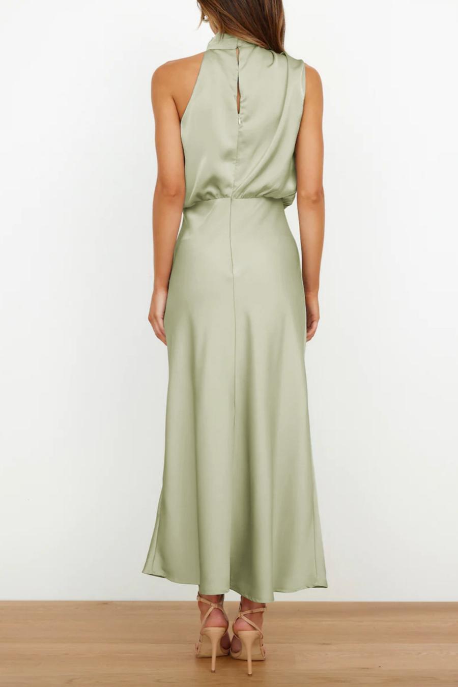 Elegance Knit Dress - Light Green