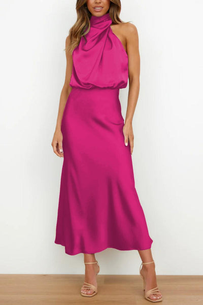 Elegance Knit Dress - Pink