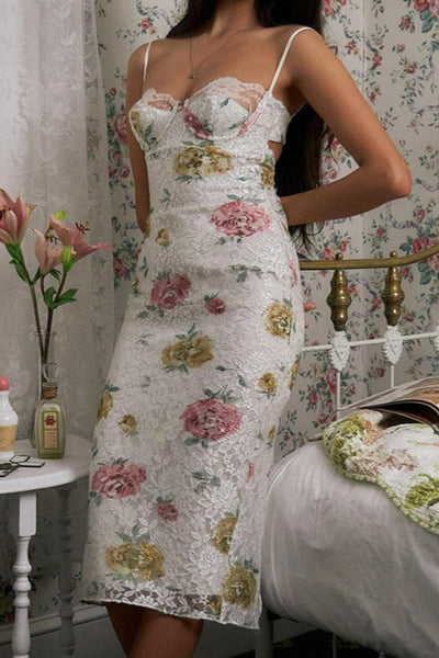 Summertime Bouquet Strappy Gown