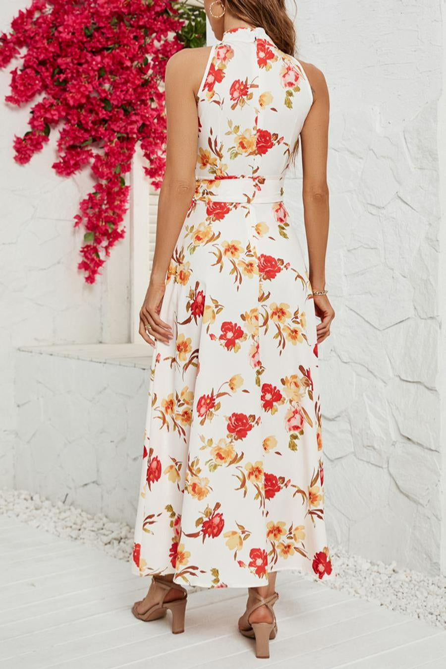 Pretty Poppy Floral A-Line Dress