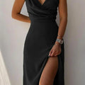 Sunset Strappy Gown With Slit