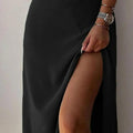 Sunset Strappy Gown With Slit