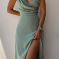 Sunset Strappy Gown With Slit