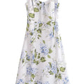 Hollywood Beauty Floral Full-Length Dress