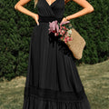 Classic Spaghetti-Strap Tiered Gown