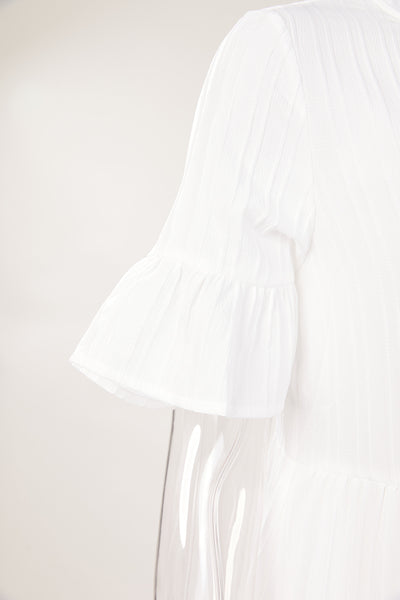 Influencer Tea-Length Short Sleeve Dress