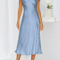 Posh Cap-Sleeve Midi Dress