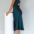 Posh Cap-Sleeve Midi Dress