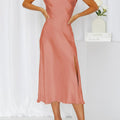 Posh Cap-Sleeve Midi Dress
