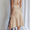 Posh Cap-Sleeve Midi Dress