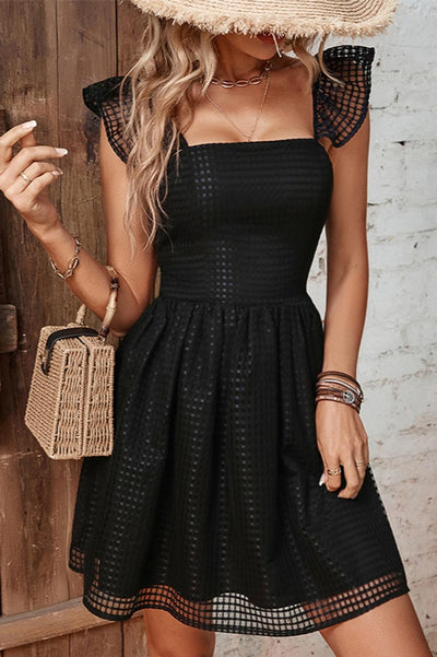 Noir Chic Mini Dress