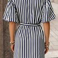 Linear Grace Shirt Dress