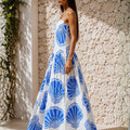 Azure Tide Linen Dress