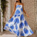 Azure Tide Linen Dress