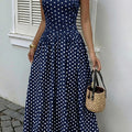 Midnight Polka Dress
