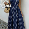 Midnight Polka Dress