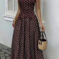 Midnight Polka Dress