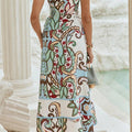 Riviera Mosaic Linen Dress