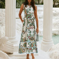 Riviera Mosaic Linen Dress