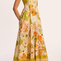 Marrakech Sketch Linen Dress