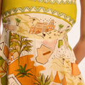 Marrakech Sketch Linen Dress