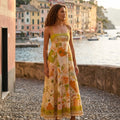 Marrakech Sketch Linen Dress