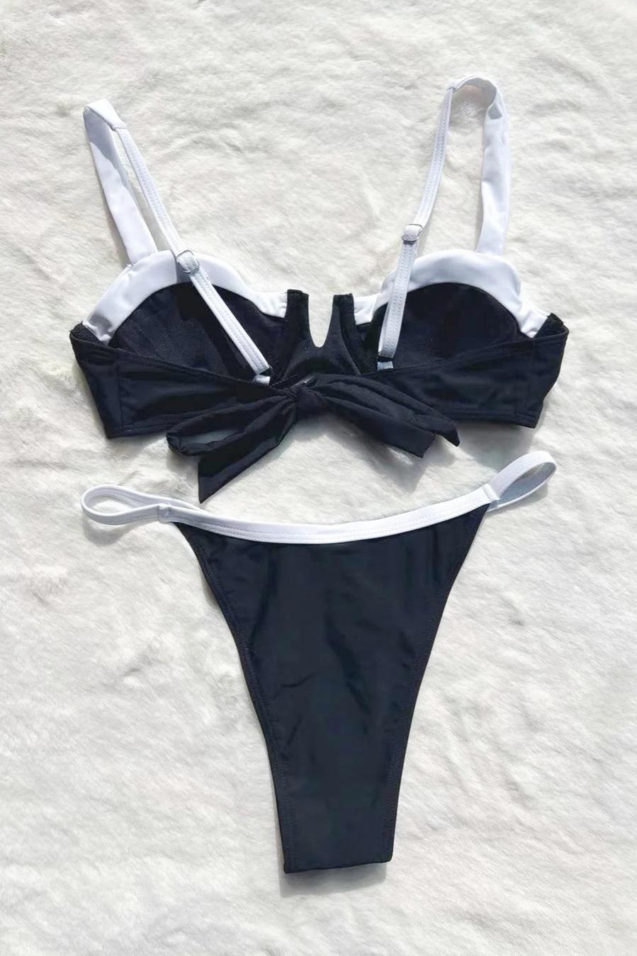 Monochrome Splash Bikini