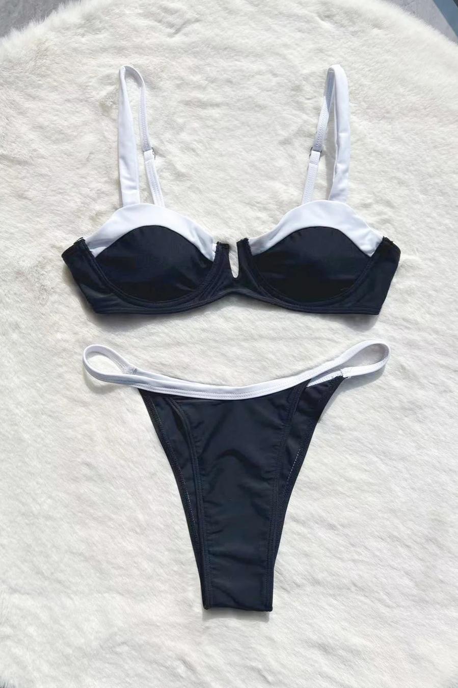 Monochrome Splash Bikini