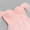Rose Ballerine Midi hem detail