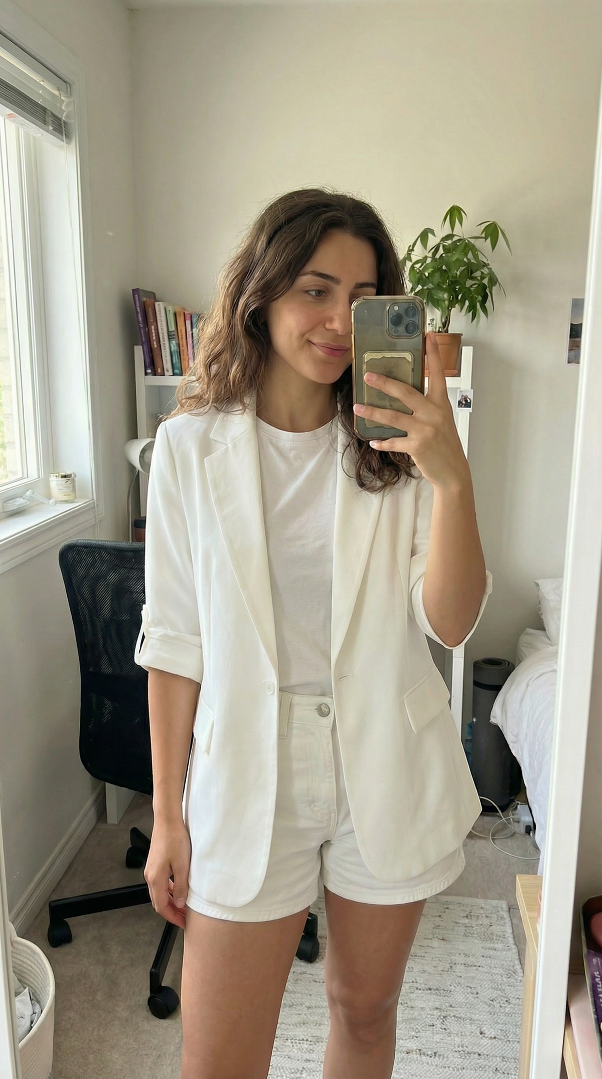 Blush Linen Blazer
