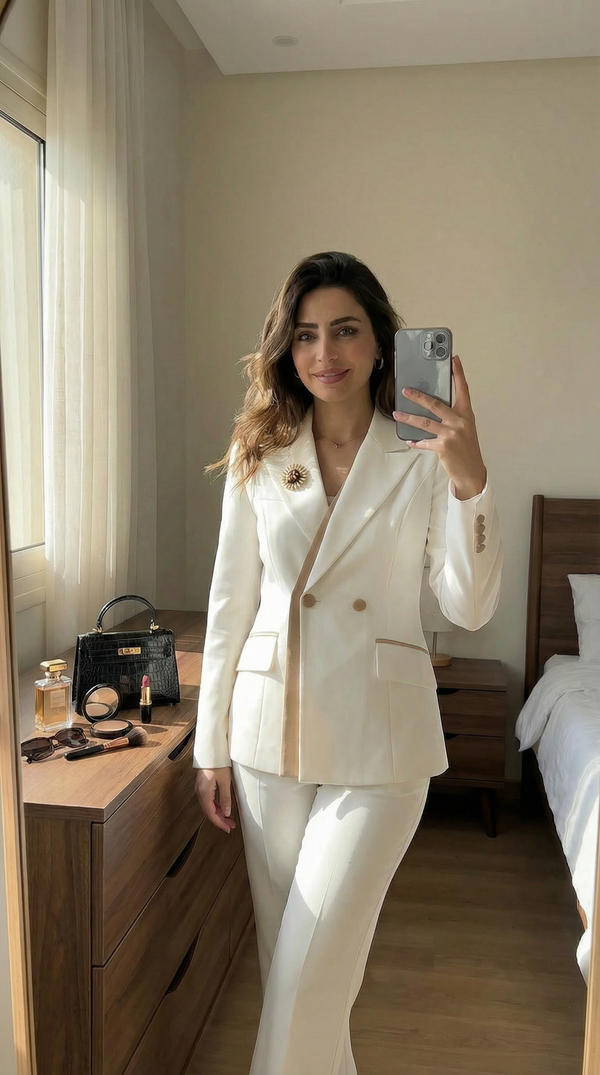 Blush Tailored Suit