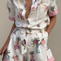 Rosé Tropique Linen Set