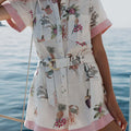 Rosé Tropique Linen Set