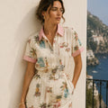 Rosé Tropique Linen Set