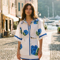 Capri Bloom Linen Set