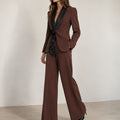 Céleste Brown Tailored Set