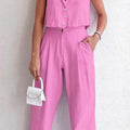 Pink Amalfi Linen Set