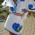 Capri Bloom Linen Set