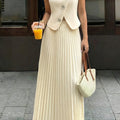 Vanilla Pleat Set