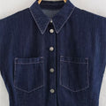 Denim Vest Set